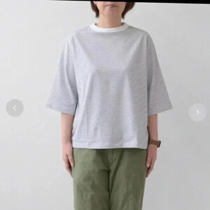 Handvaerk BOTTLE NECK 3/4 SLEEVE T-SHIRT
BORDER LIKE NEW